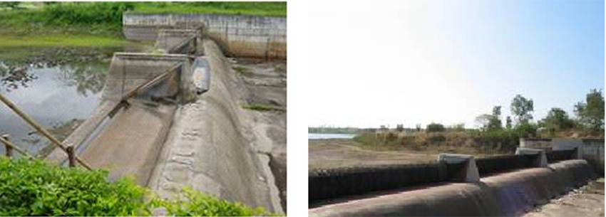 The rubber Dam with L=60m, H=2.3m in Thailand has been rebuilt by BIC since it was damaged, before then it was built originally by an oversea company.