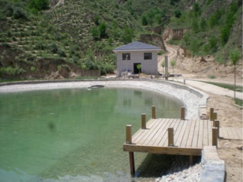 Landscape water treatment plant at Daji Ditch Wuqi County in Yan’an