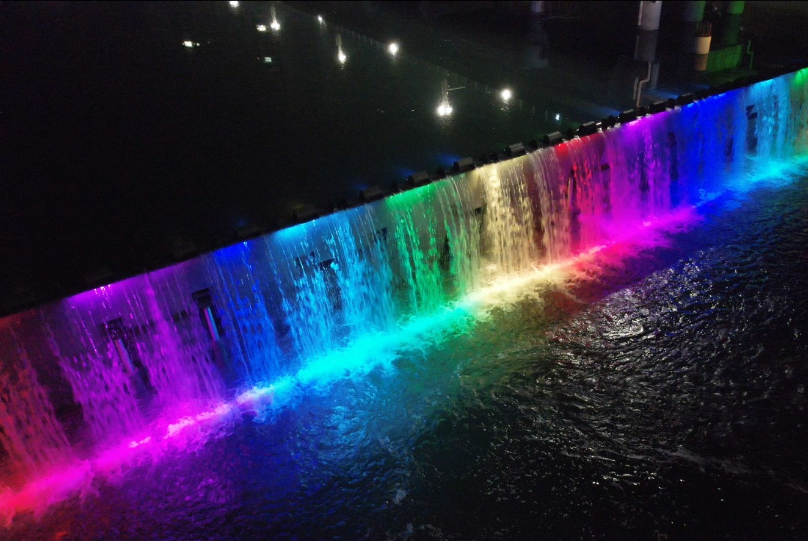 waterfall weirs and spillways