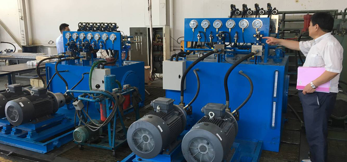 Hydraulic station factory inspection