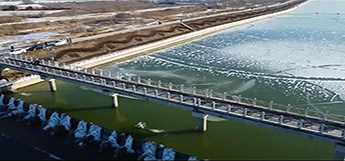 Anti-freezing Project In Front Of The Flap Gate Of Yitong River In Jilin Province
